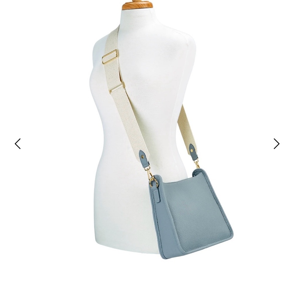 NWT GiGi New York Light Blue Crossbody Bag - Picture 5 of 8